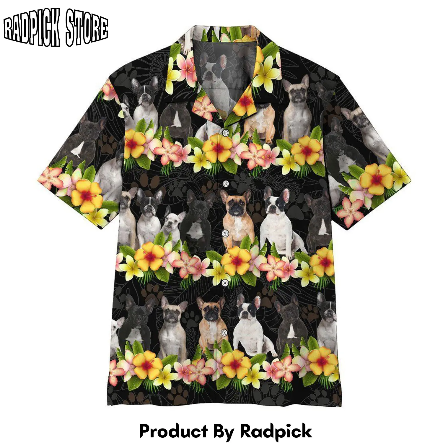 Radpick 3d french bulldog hawaii shirt uk1 rp292799